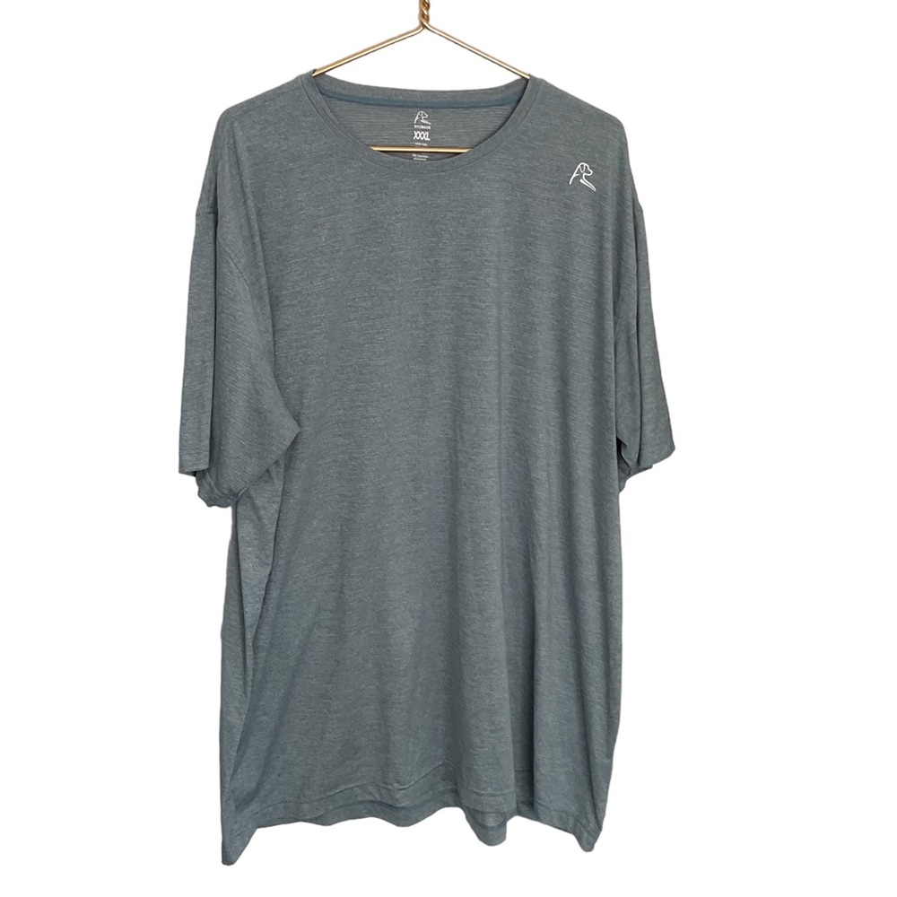 RHOBACK Performance Short Sleeve T Shirt Gray Blue 3XL